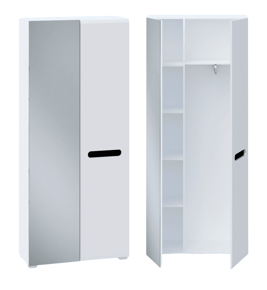 Bianco New Gardróbszekrény 2 ajtós (GL)