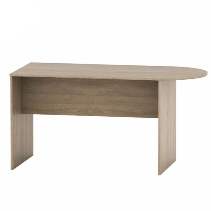 Tárgyalóasztal ívvel 150 cm – Tölgy Sonoma