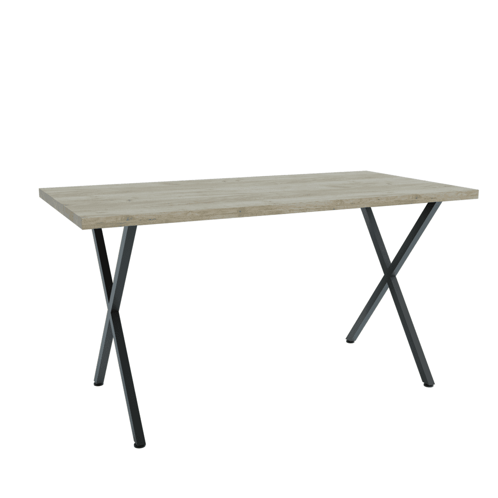 Houston Grey Craft Oak étkezőasztal 120x80